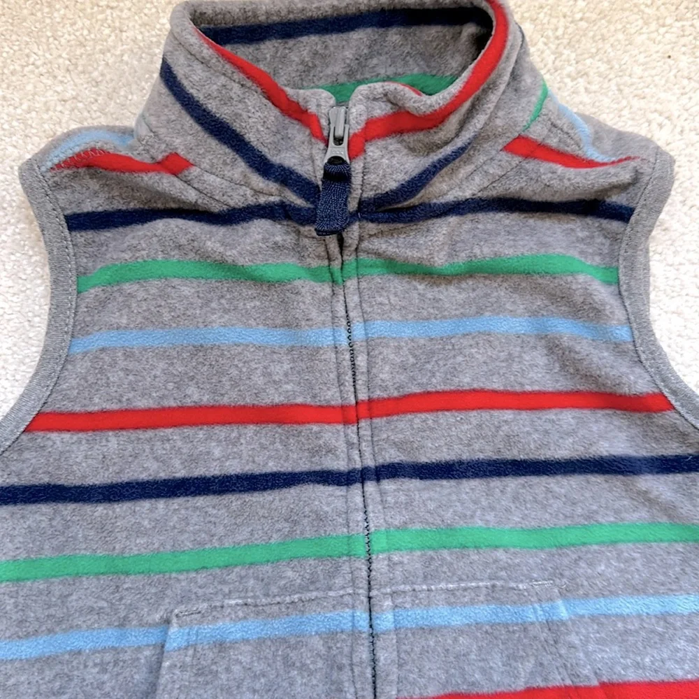 Carter's Striped Fleece Vest